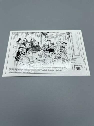 Postcard Dorothy Parker Algonquin Round Table New York By Al Hirschfeld