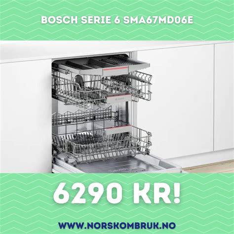 Bosch Serie Integrert Oppvaskmaskin Sma Md E Norsk Ombruk Finn