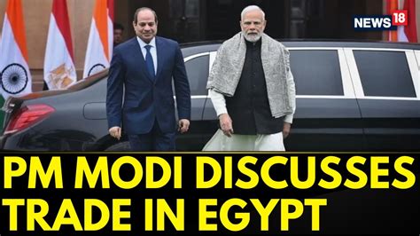 Pm Modi In Egypt Pm Narendra Modi In Egypt Holds Meeting With