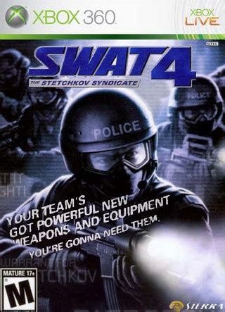 SWAT 4 The Stetchkov Syndicate Xbox 360 Box Art Cover By Acdcrocks