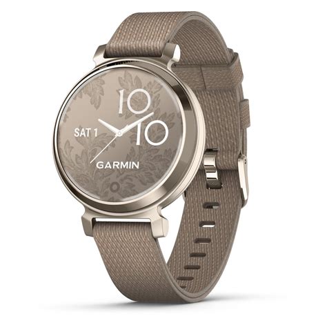 Garmin Lily Classic Cream Gold With Coffee Fabric Band Jb Hi Fi