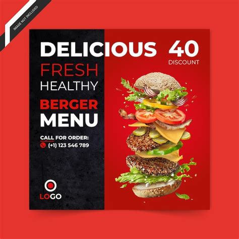 Premium Vector Delicious Food Banner Burger Food Menus Design Template