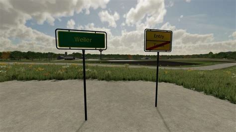 Mod Customizable Town Sign V1 1 FS22 FarmingSimulator App