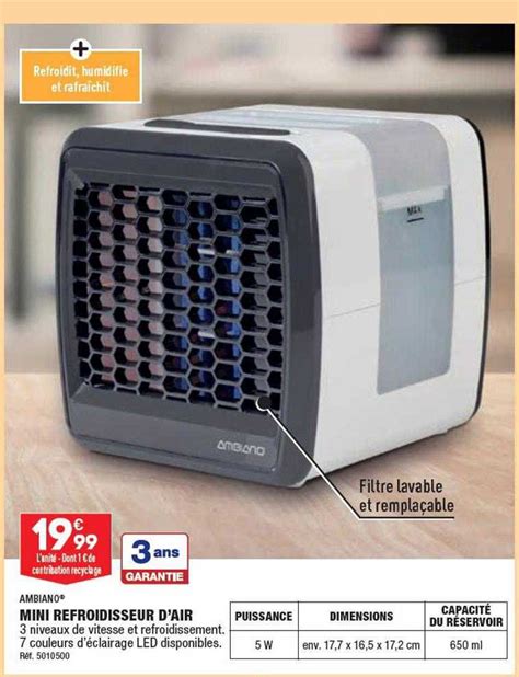 Promo Mini Refroidisseur D Air Ambiano Chez Aldi Icatalogue Fr