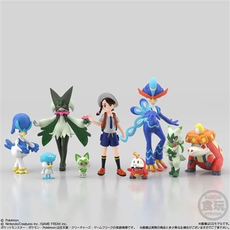 Figura Fuecoco Y Crocalor Scale World Bandai Original Chibi Kokoro