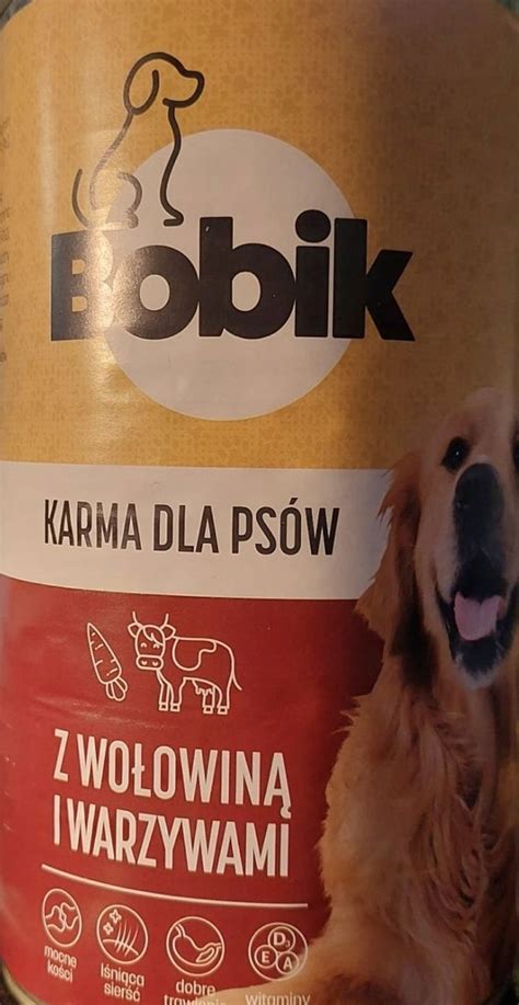 KARMA MOKRA DLA PSA WOŁOWINA Z WARZYWAMI BOBIK 13559234299