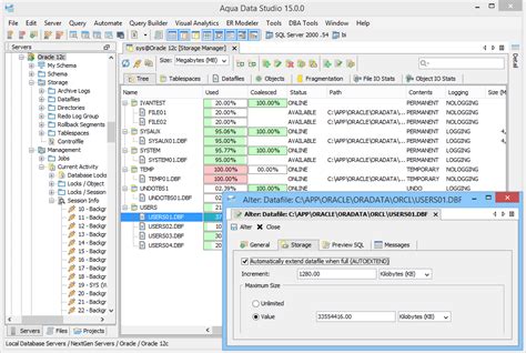 Aqua Data Studio Oracle Dba Client Tool Aquafold