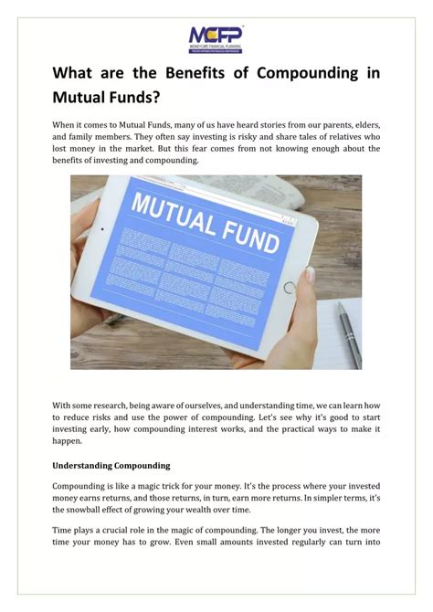 Ppt What Are The Benefits Of Compounding In Mutual Funds