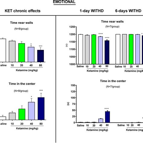 The figure depicts the influence of ketamine effects and withdrawal on ...