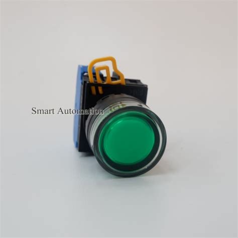 Jual Illuminated Push Button With LED IDEC Hijau Green YW1L MF2E01Q