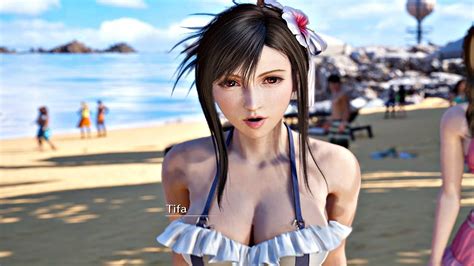 Tifa In Bikini All Scenes Final Fantasy 7 Rebirth PS5 2024 Cloud