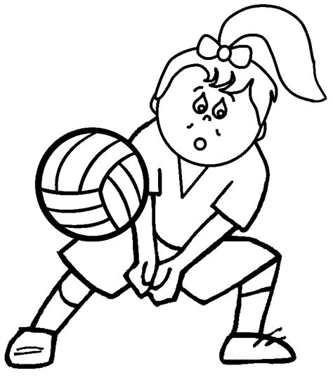 P Ginas Para Colorear De Voleibol Coloringpagesonly