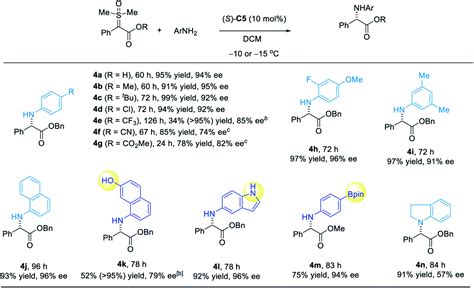 Organocatalytic asymmetric synthesis of α amino esters from sulfoxonium