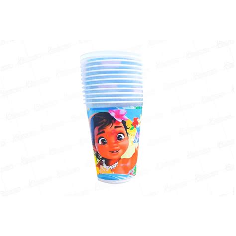 Vaso Moana Baby Paquete x12 Fiesta en línea Piñatería y accesorios