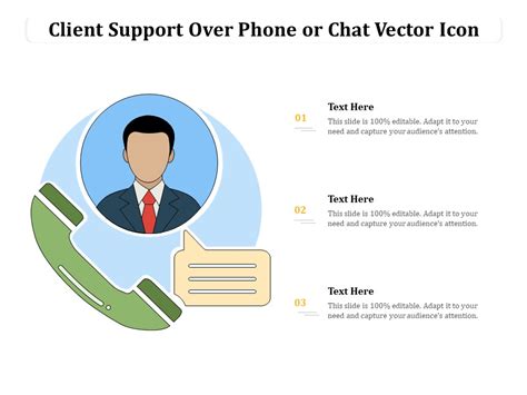 Client Support Over Phone Or Chat Vector Icon Ppt Powerpoint