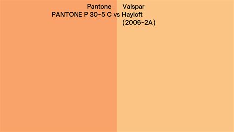 Pantone P C Vs Valspar Hayloft A Side By Side Comparison