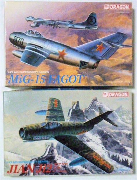 未組立 同様 Dragon 172 Mig 15 Fagot And Jian Ji2 2機セット軍用機｜売買されたオークション情報