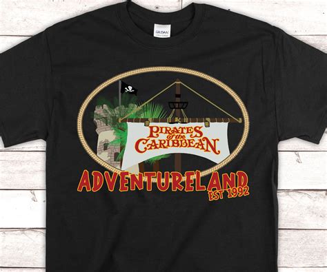 Pirates of the Caribbean Disneyland Paris Ride T-shirt - Etsy