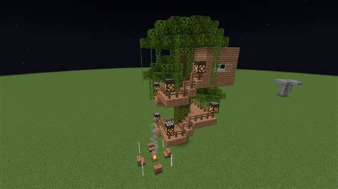 Jungle Treehouse Minecraft Schematic