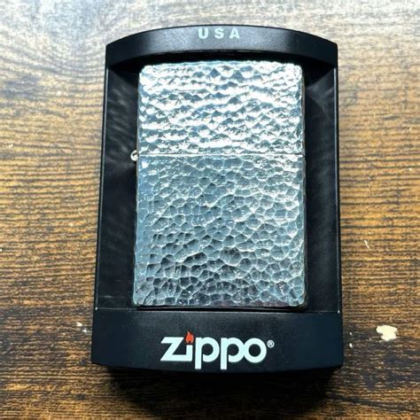 Yahoo オークション ZIPPO ハンマートーン 槌目 5面加工 2004年