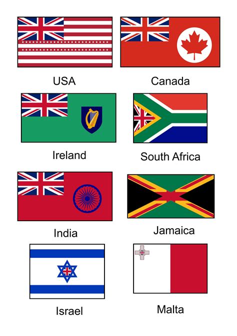 Hey Former British Colonies, I fixed your flags for you! You're welcome ...