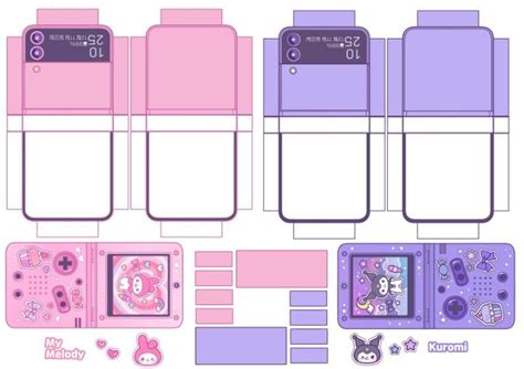 celular  kitty crafts paper toys template diy  kitty