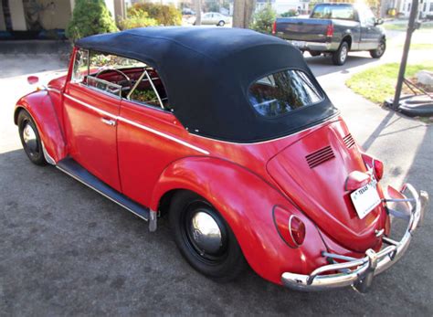 VW Beetle Convertible Karmann Cabriolet Classic Vintage Volkswagen