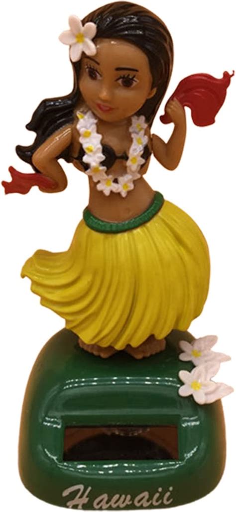 Figurine Solaire Dansante Danseuse Hawaienne Voiture Qui Bouge Jouet