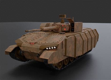 M51 Blackburn Heavy IFV Low Near sci-fi combat tank 3D model | CGTrader