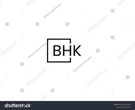 Bhk Letter Initial Logo Design Vector Stock Vector (Royalty Free ...