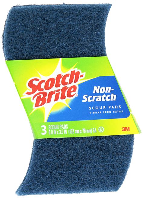 Scotch Brite Greener Clean Non Scratch Scour Pads 3 Count