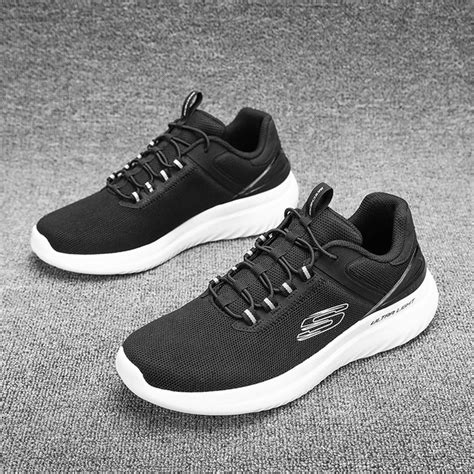 Skechers Running Shoes For Men 2024 Summer New Cushioning And Wear Resistant Mesh Breathable And