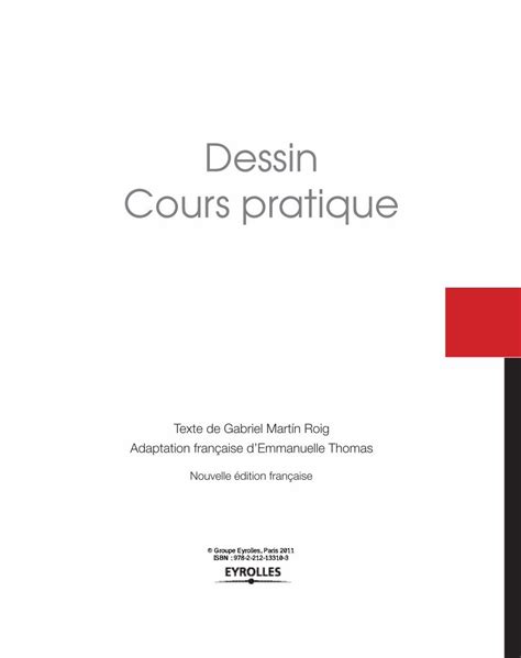 Pdf Dessin Cours Pratique Techniques Pour Apprendre Ma Triser Le