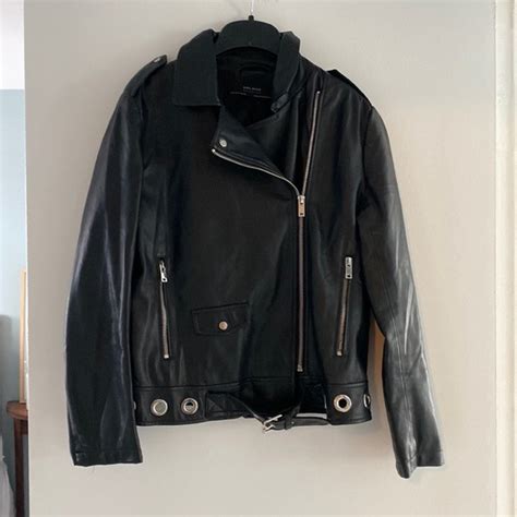 Zara Jackets And Coats Zara Black Faux Leather Jacket Poshmark