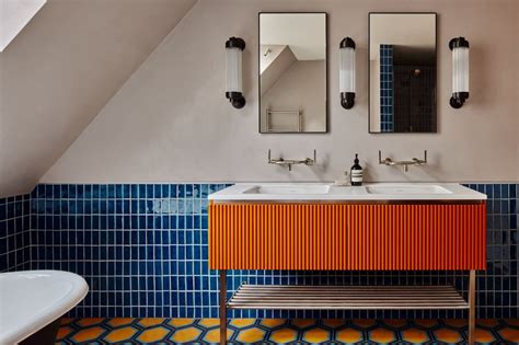 Orange bathrooms are trending - 10 ways to use this color | Livingetc