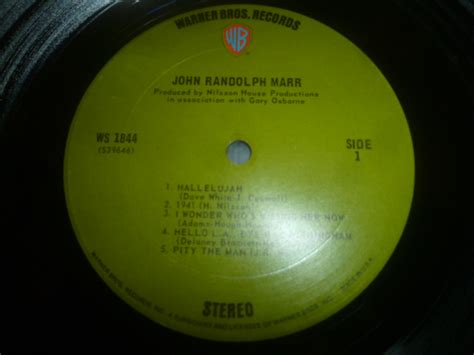 John Randolph Marr Same Exile Records