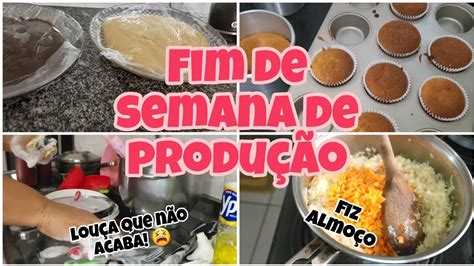 ROTINA DO FIM DE SEMANA FIZ MASSA E RECHEIO DE BOLO LOUÇA QUE NAO