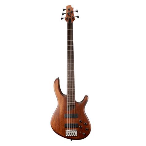 Cort B5 5 String Double Cutaway Bolt On Swamp Ash Open Pore Mahogany Electric Bass Guitar