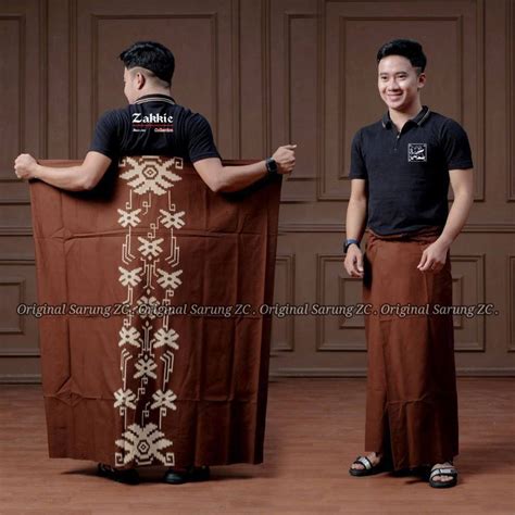 Jual Sarung Batik Pria Modern Ukuran Dewasa Motif Sorot Sarung Santri