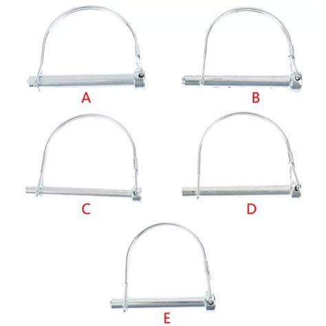 Heavy Duty Marine Trailer Coupler Safety Pin D Ring Round Arch Locking