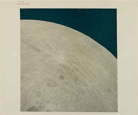 Bonhams Apollo 13 Lunar Farside Flyby Showing Giordano Bruno And Joliot