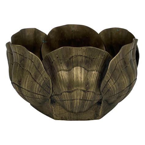 Brass Shell Planter At Stdibs