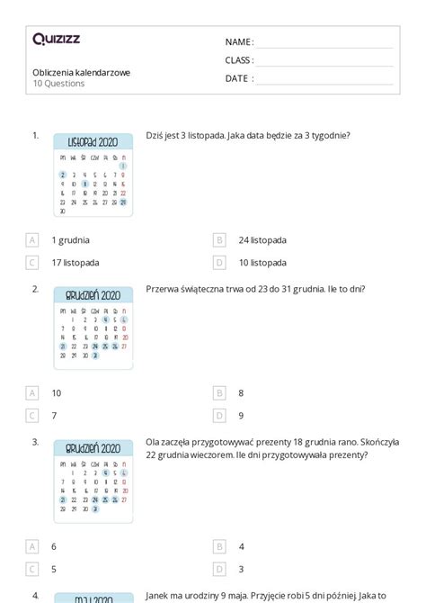 Ponad 50 Obliczenia pieniężne arkuszy roboczych dla Klasa 2 w Quizizz