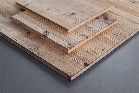 Schicht Platten Mit Einer Decklage Aus Wiederverwendetem Holz Von