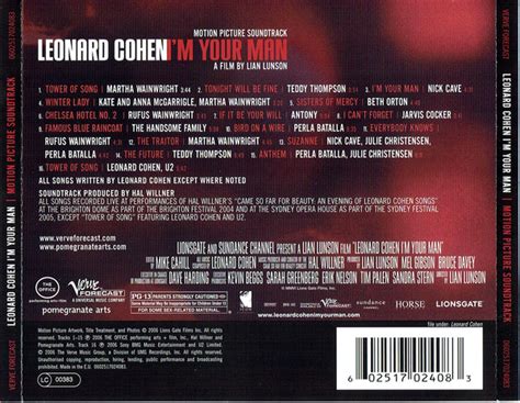 I M Your Man Leonard Cohen Original Soundtrack Buy It Online At