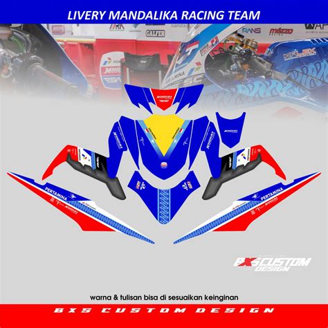 Jual Decal Full Yamaha Xeon Gt Livery Mandalika Racing Team Sag