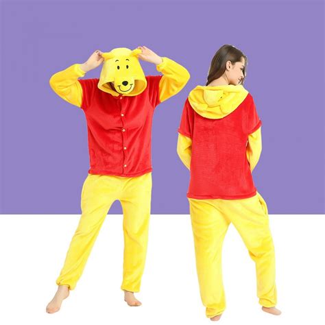 Adult Winnie The Pooh Kigurumi Onesie Pajamas Cosplay Costumes