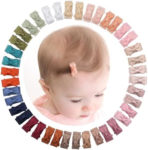 Amazon C Llot Linen Fabric Baby Hair Clips Small Inches Baby