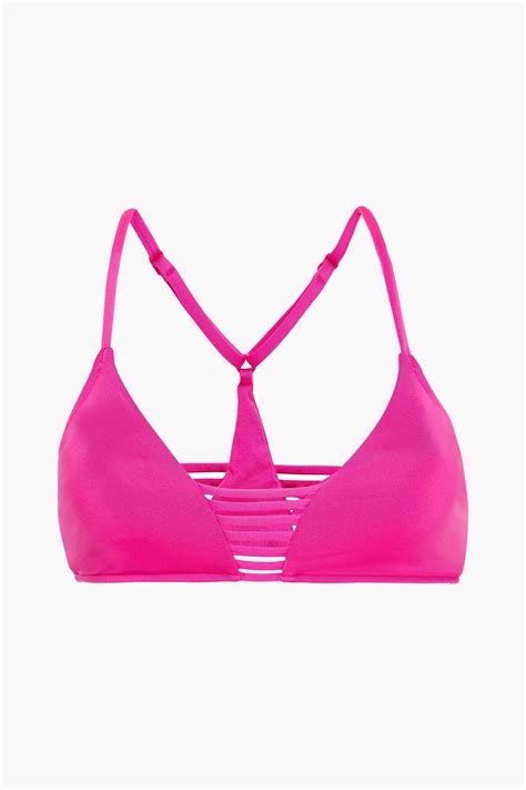 SEAFOLLY Active Multi Rouleau Neon Triangle Bikini Top THE OUTNET