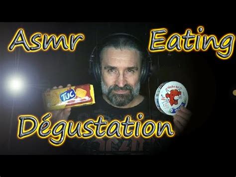 ASMR dégustation tuc bacon et vache qui rit YouTube